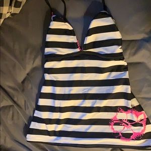 Black and White Tankini. Size Small.